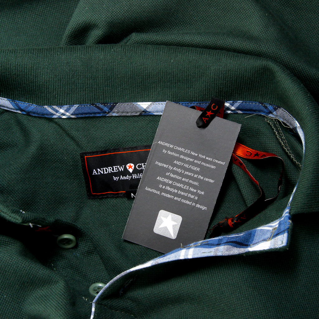 Andrew Charles Polo da uomo a maniche corte verde SEMELO