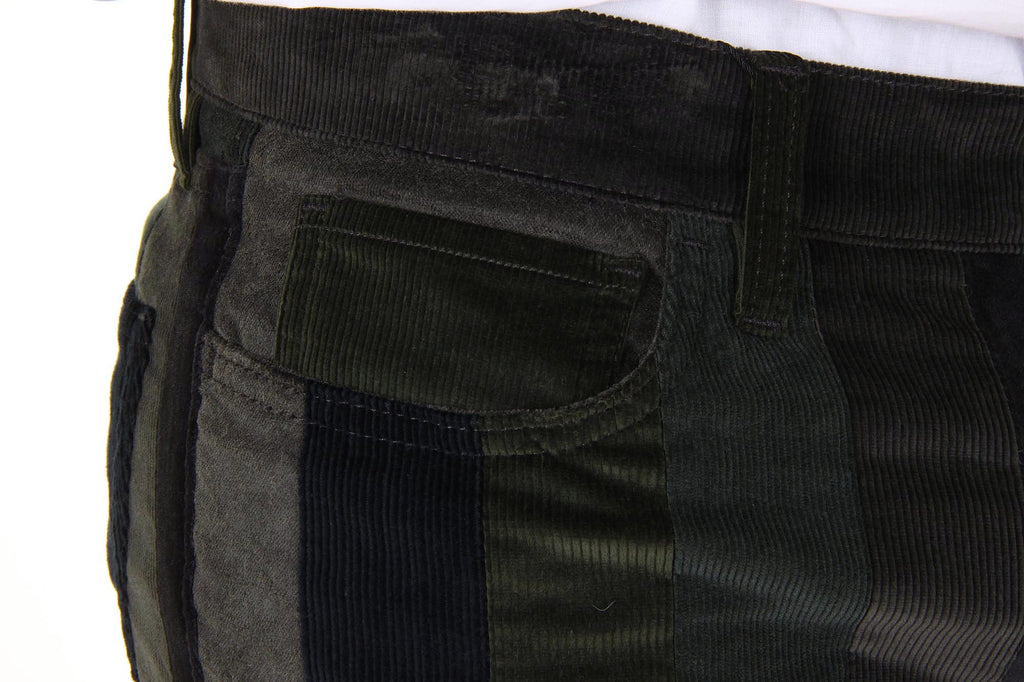 Pantaloni da uomo Dolce & Gabbana Stretch 16 Patchwork in velluto misto G4P4CX G9V40 S9000