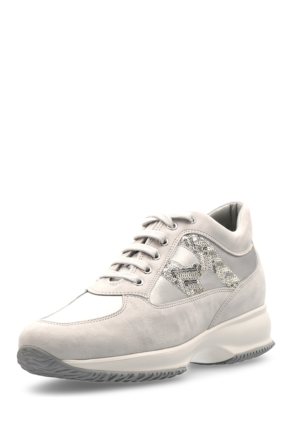 Hogan Donna Sneaker Argento Interactive HXW00N0G7703GZ001G