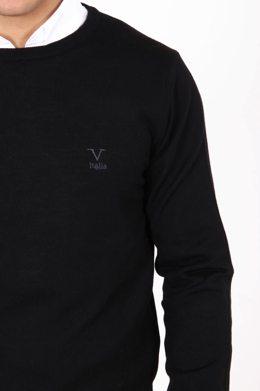 V 1969 Italia maglione girocollo uomo 9800 GIROCOLLO NERO