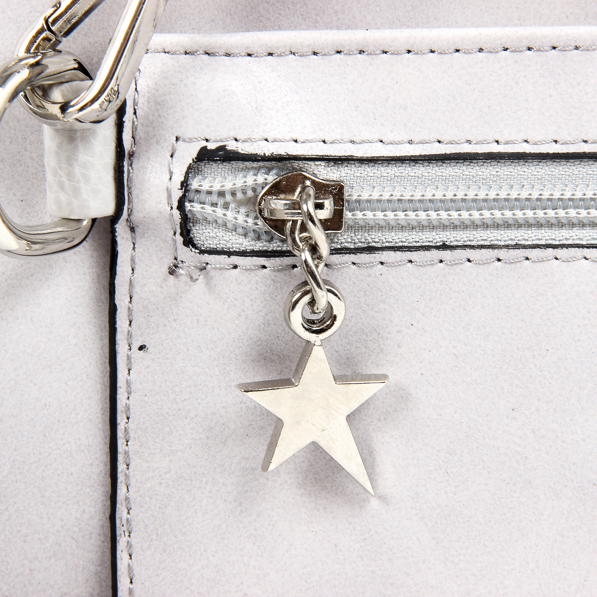 Borsa a mano da donna Andrew Charles grigio chiaro SERINA