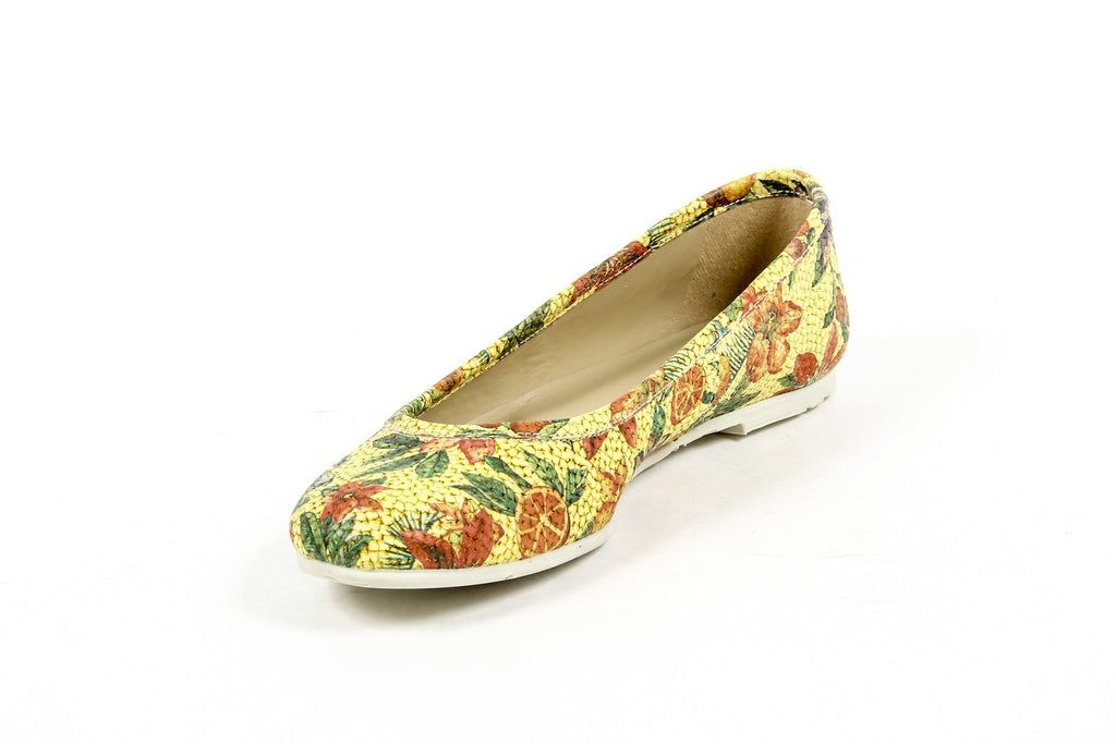 V 1969 Italia Ballerina da donna E08 FIORI GIALLO