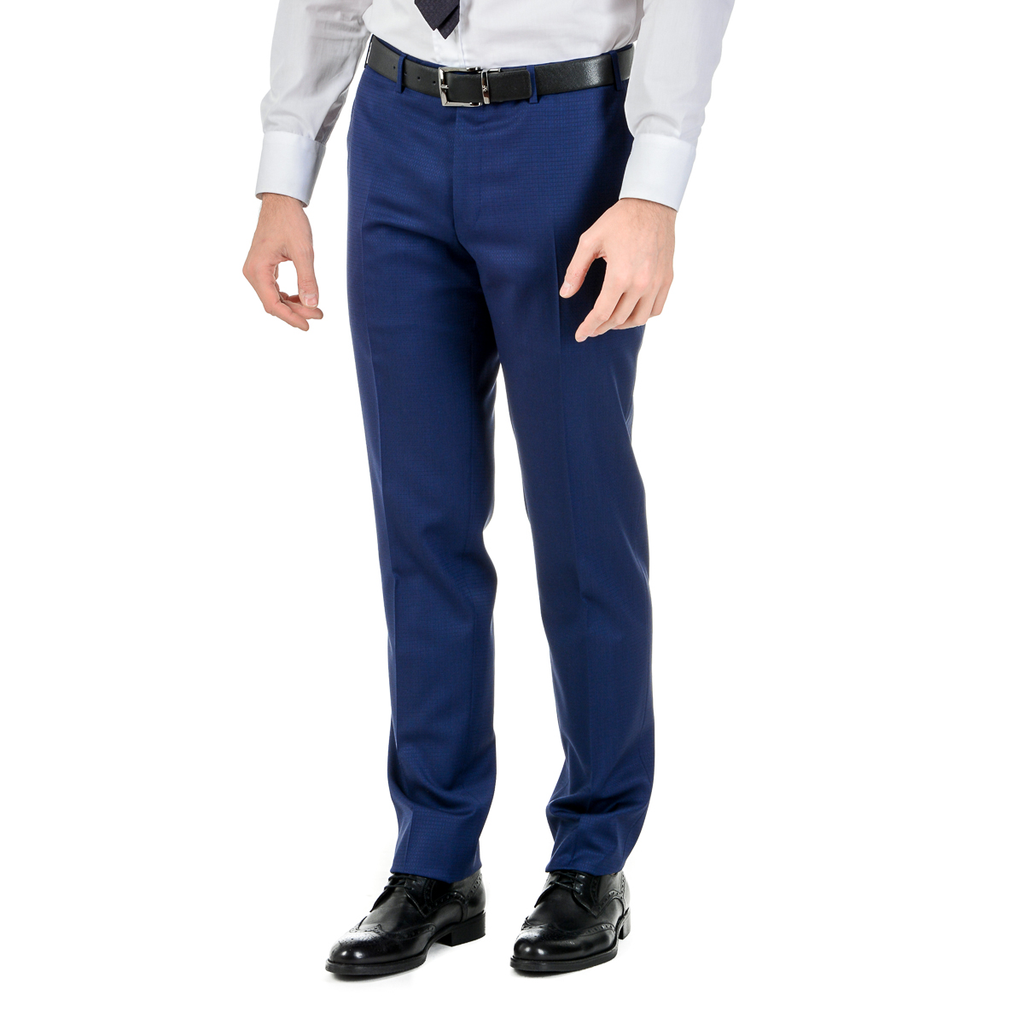 Canali Abito da uomo a maniche lunghe blu da viaggio Natural Comfort