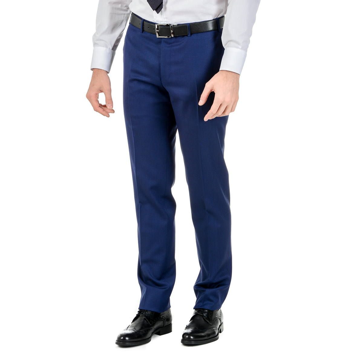 Canali Abito da uomo a maniche lunghe blu da viaggio Natural Comfort