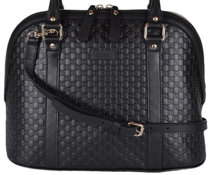 Borsa Gucci Guccissima Dome in pelle nera