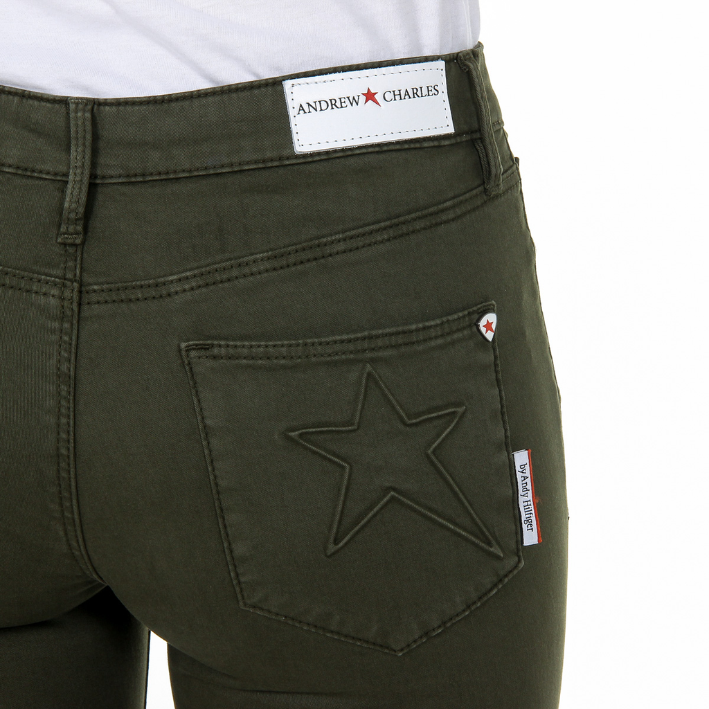 Pantaloni da donna Andrew Charles verdi CLAIRE