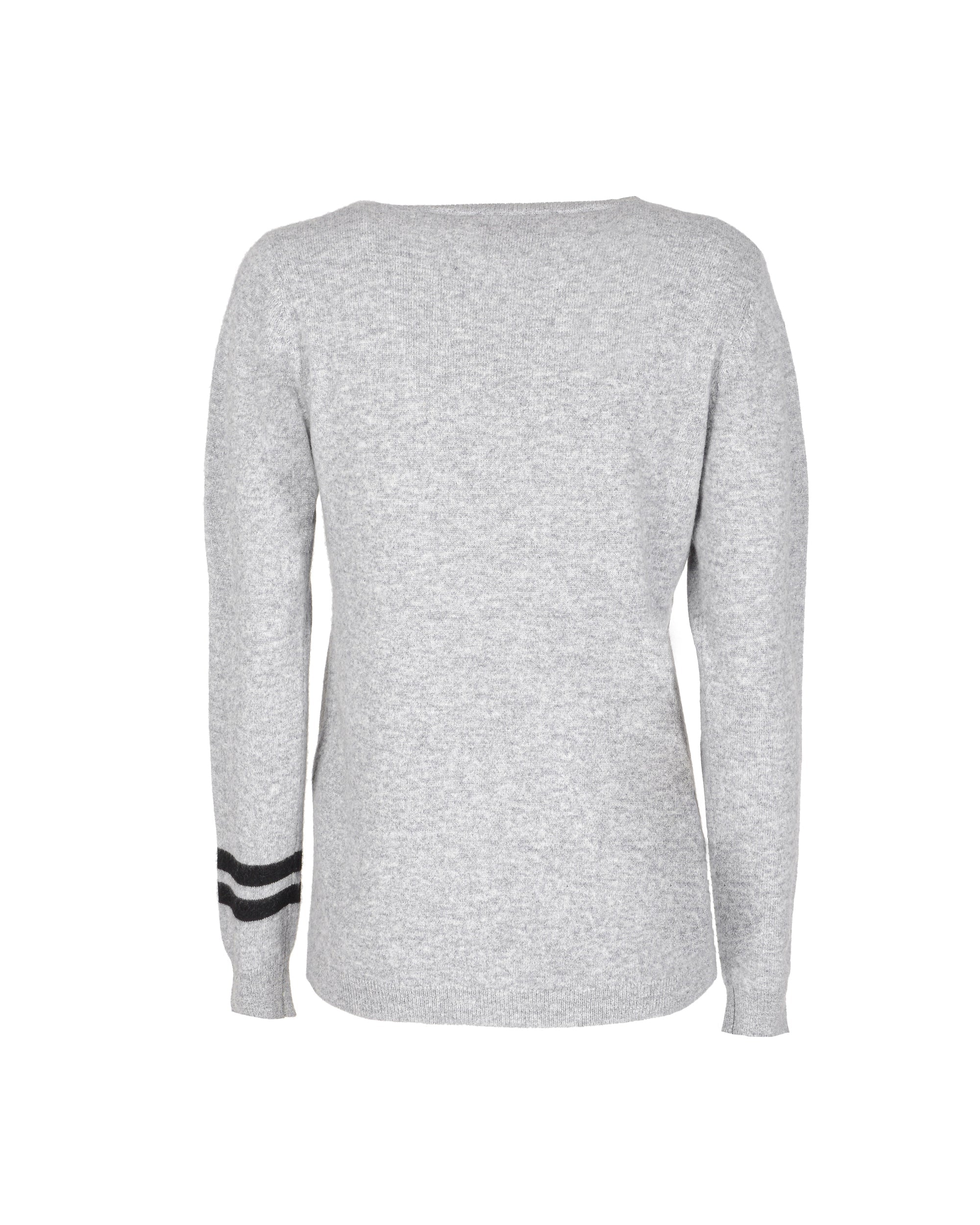 Maglione girocollo in cashmere - Grigio