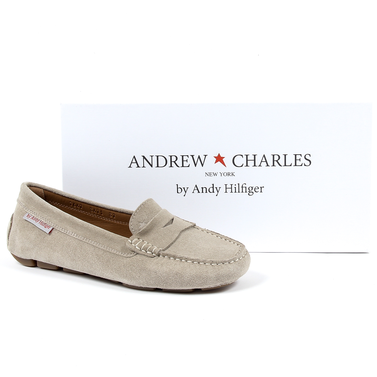 Mocassini da donna Andrew Charles Beige MAX