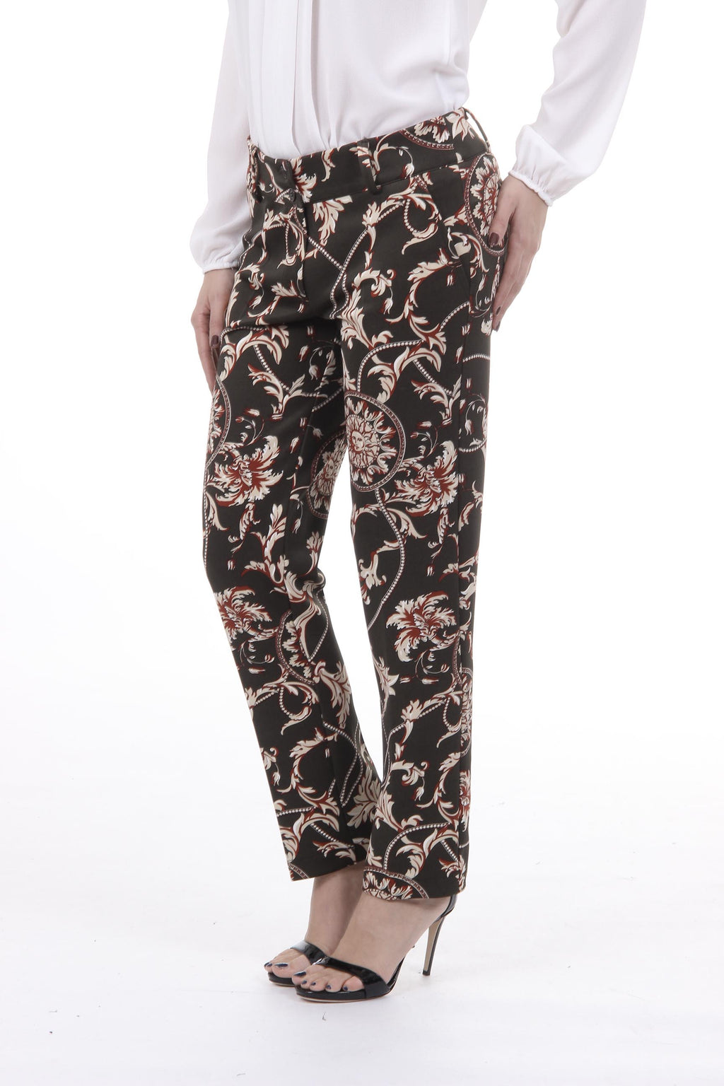 V 1969 Italia Pantaloni da donna PANTALONE CAPRI TESS. SCUBA CREPE FANT. 301