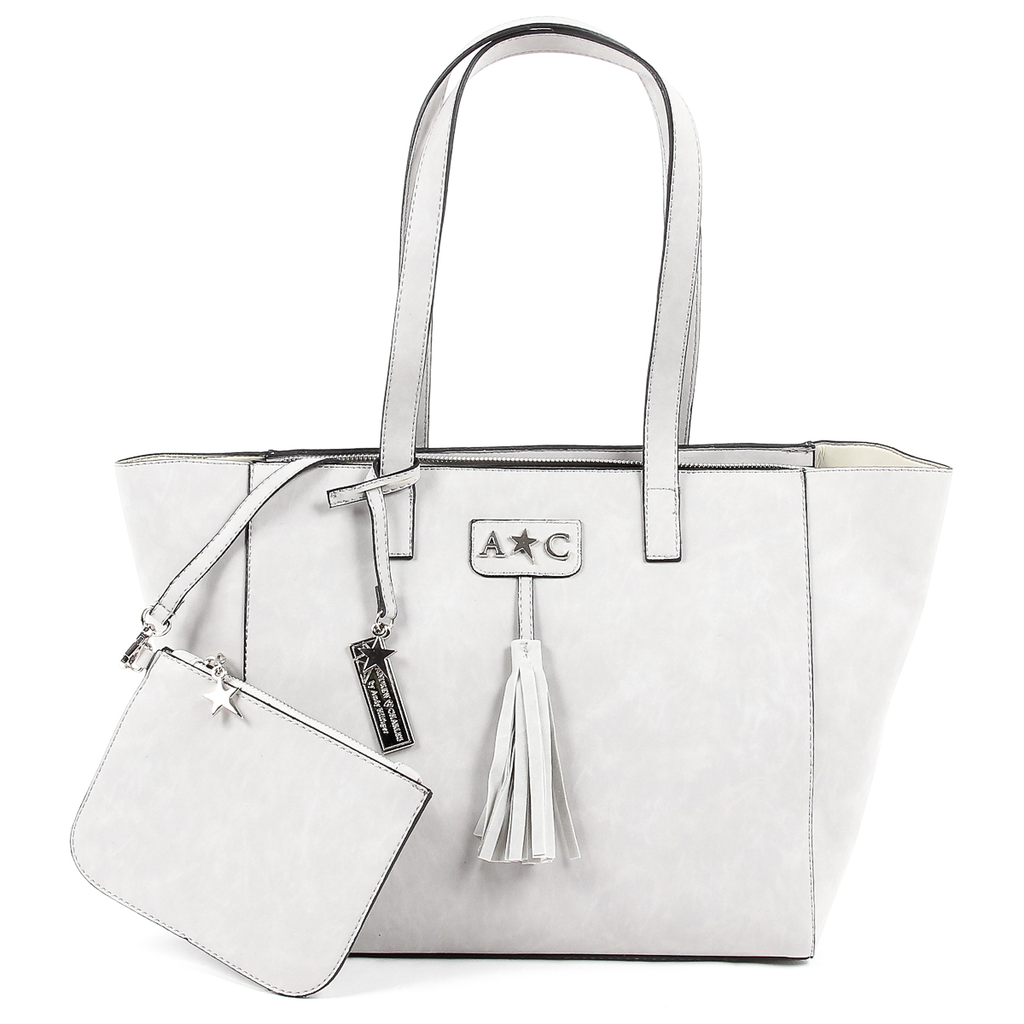 Borsa a mano da donna Andrew Charles grigia RAIN