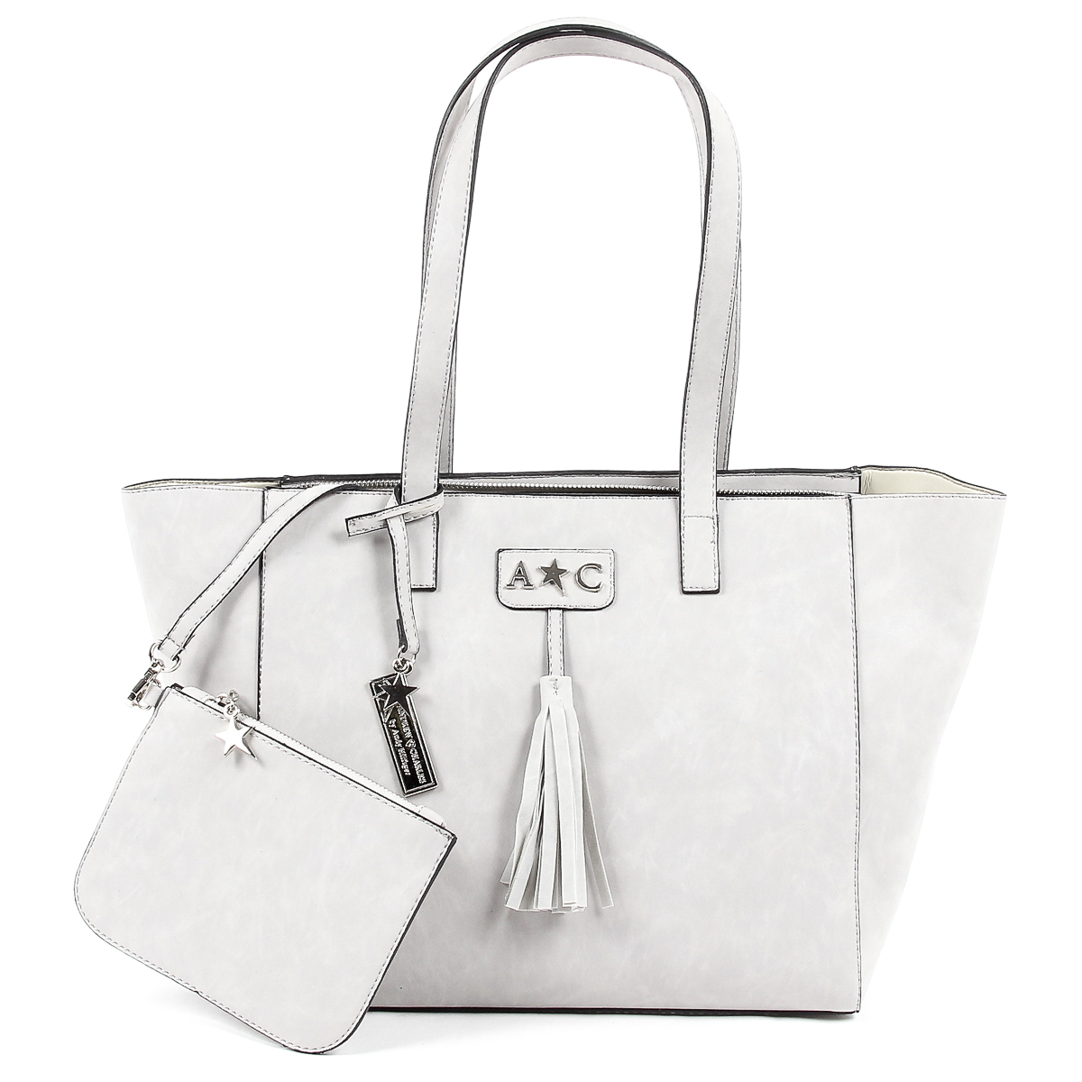 Borsa a mano da donna Andrew Charles grigia RAIN