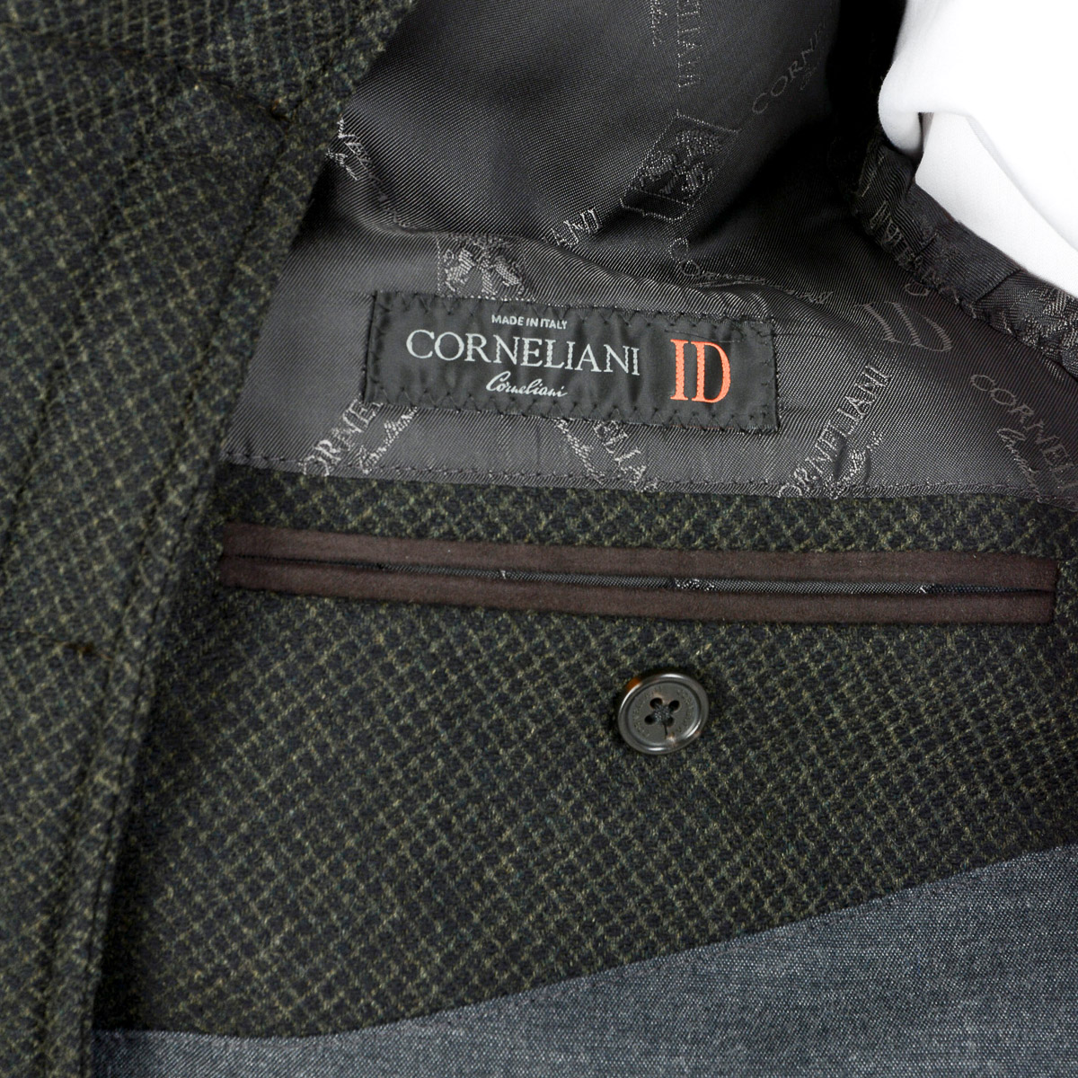 Corneliani Giacca Uomo Maniche Lunghe Grigio Scuro