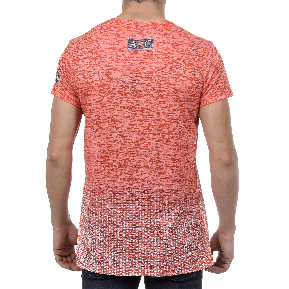 Andrew Charles T-shirt da uomo a maniche corte con scollo rotondo rossa LEVI