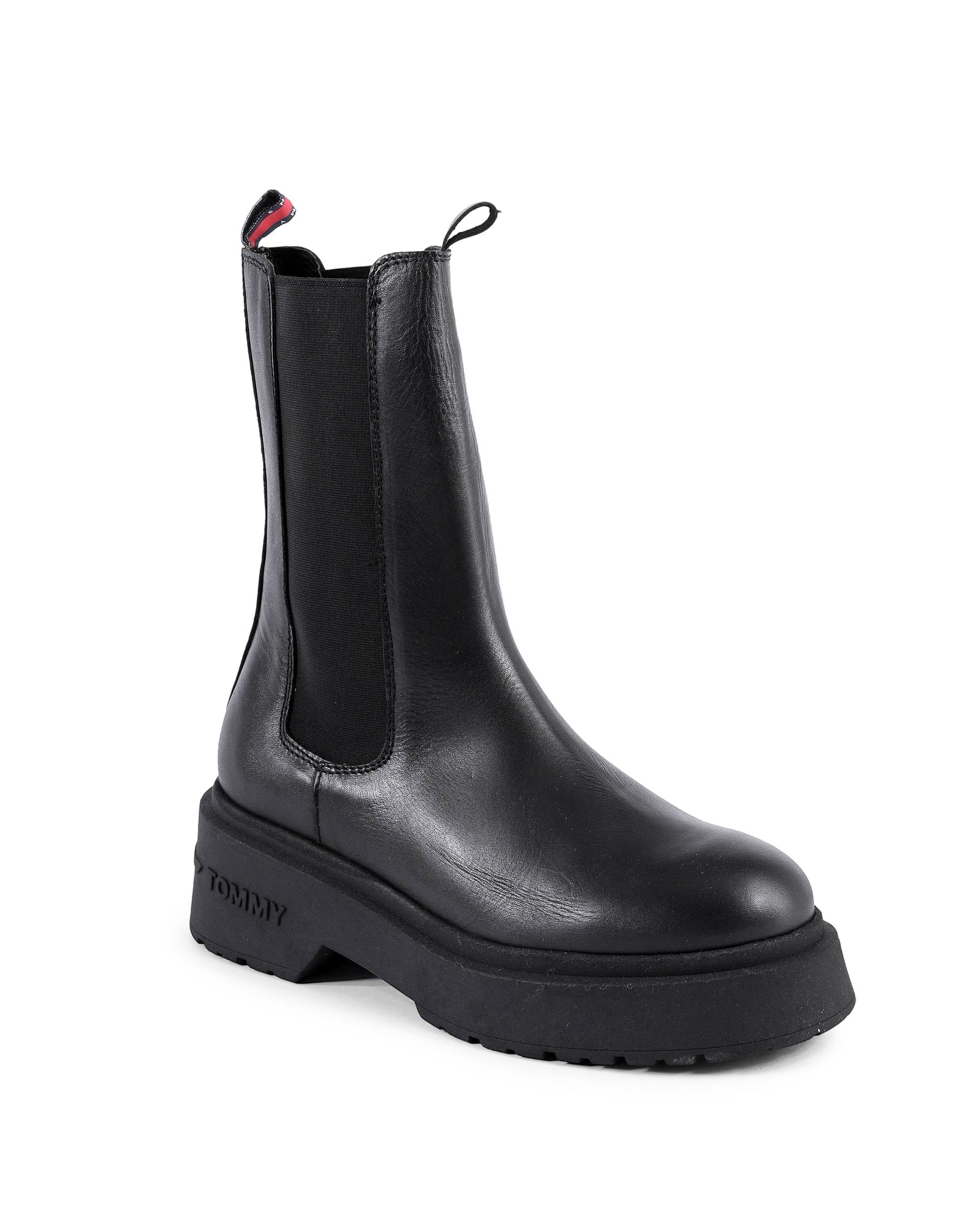Stivali da donna Tommy Hilfiger neri EN0EN020590GK