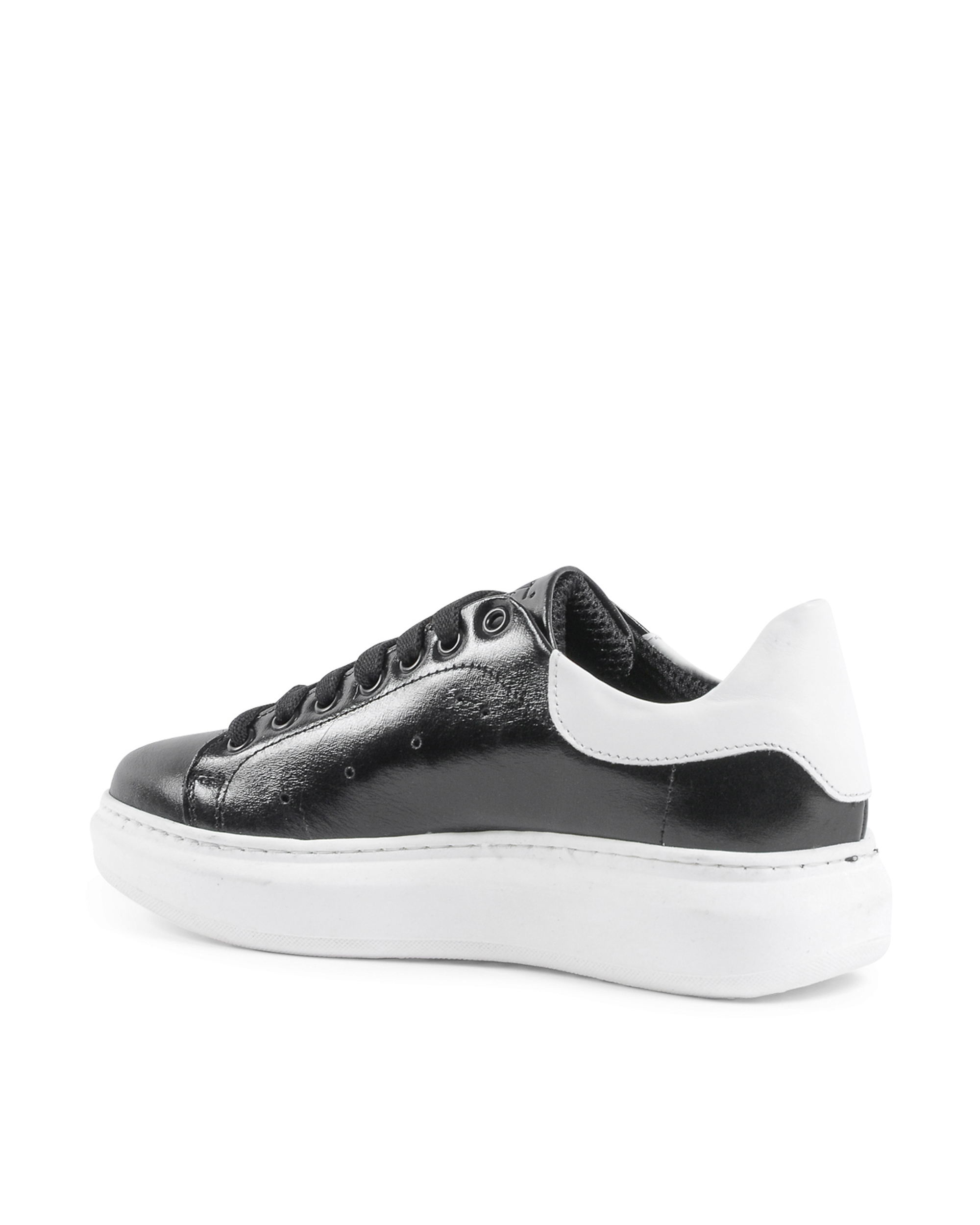 Sneaker Donna 19V69 Italia Nero Bianco 719 PELLE NERO PELLE BIANCO