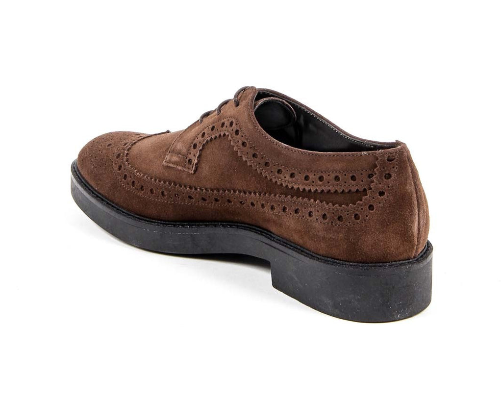 V 1969 Italia Scarpa Brogue da Donna B1670 VELOUR MARRONE