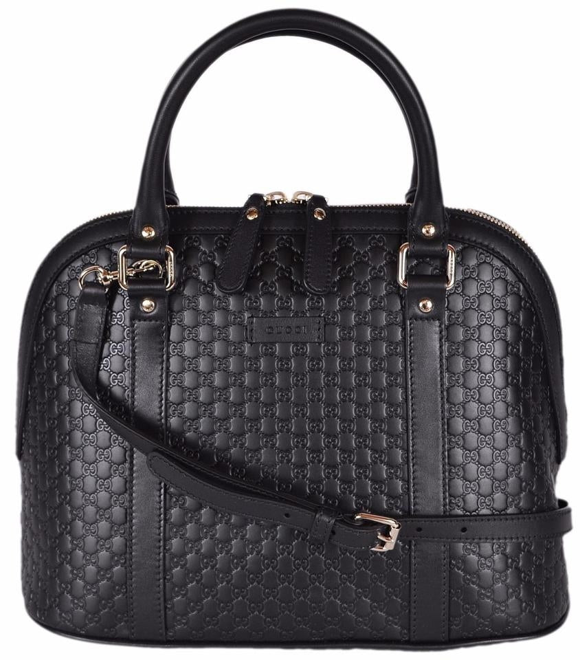 Borsa Gucci Guccissima Dome in pelle nera