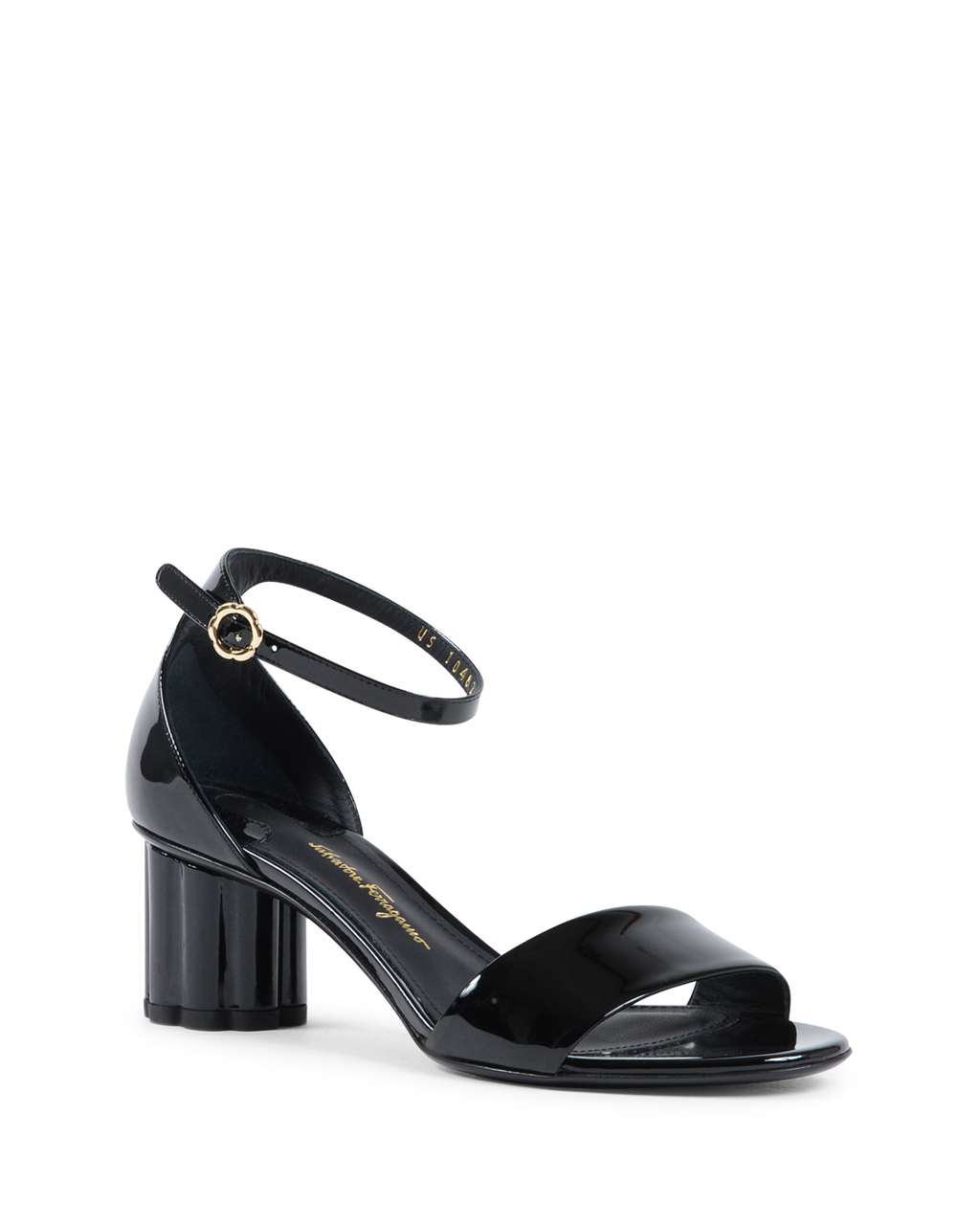 Sandalo Donna Salvatore Ferragamo Con Cinturino Alla Caviglia Nero ERACLEA