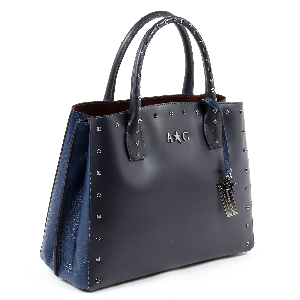 Borsa a mano da donna Andrew Charles Blu scuro NELLY