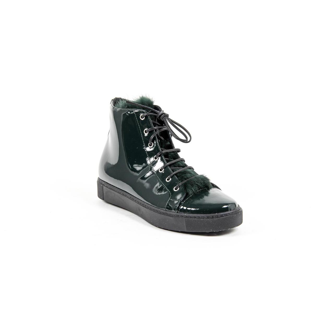 Sneaker alta da donna V 1969 Italia 312070 VERNICE VERDE
