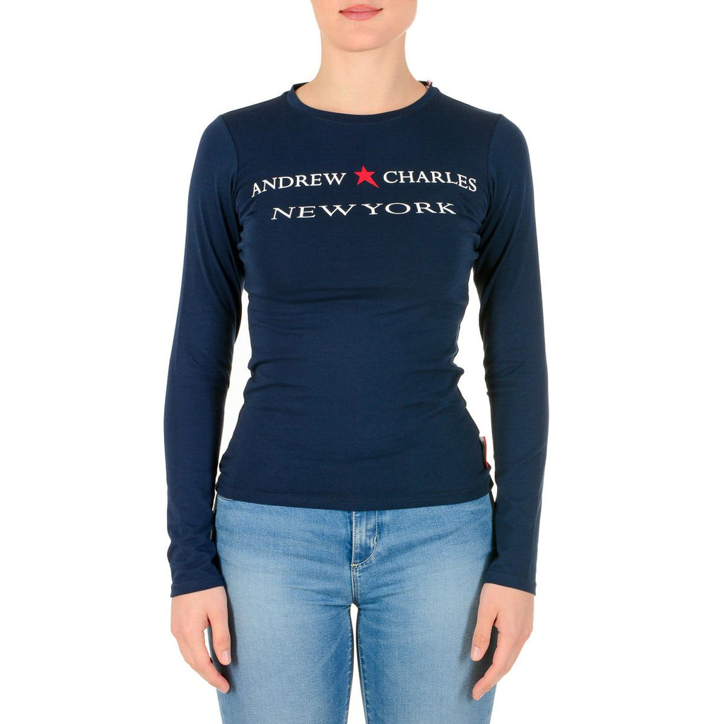 Andrew Charles By Andy Hilfiger T-shirt da donna LS TS602 031002 PHENIX NAVY 003