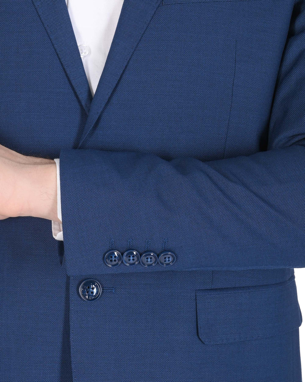 19V69 Italia Mens Suit KENT BLUE ROYALE