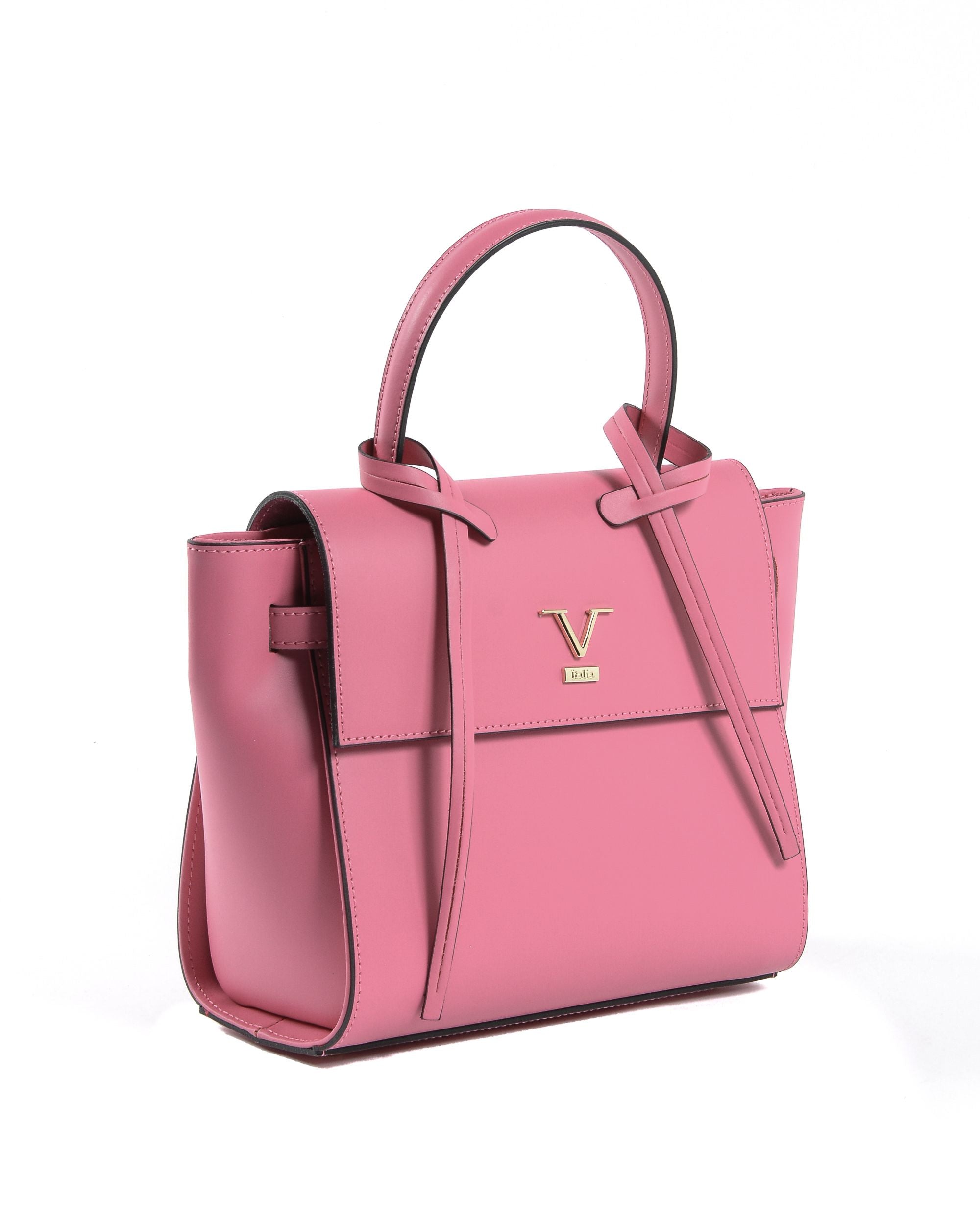 Borsa a mano da donna V Italia V030-G RUGA FUXIA