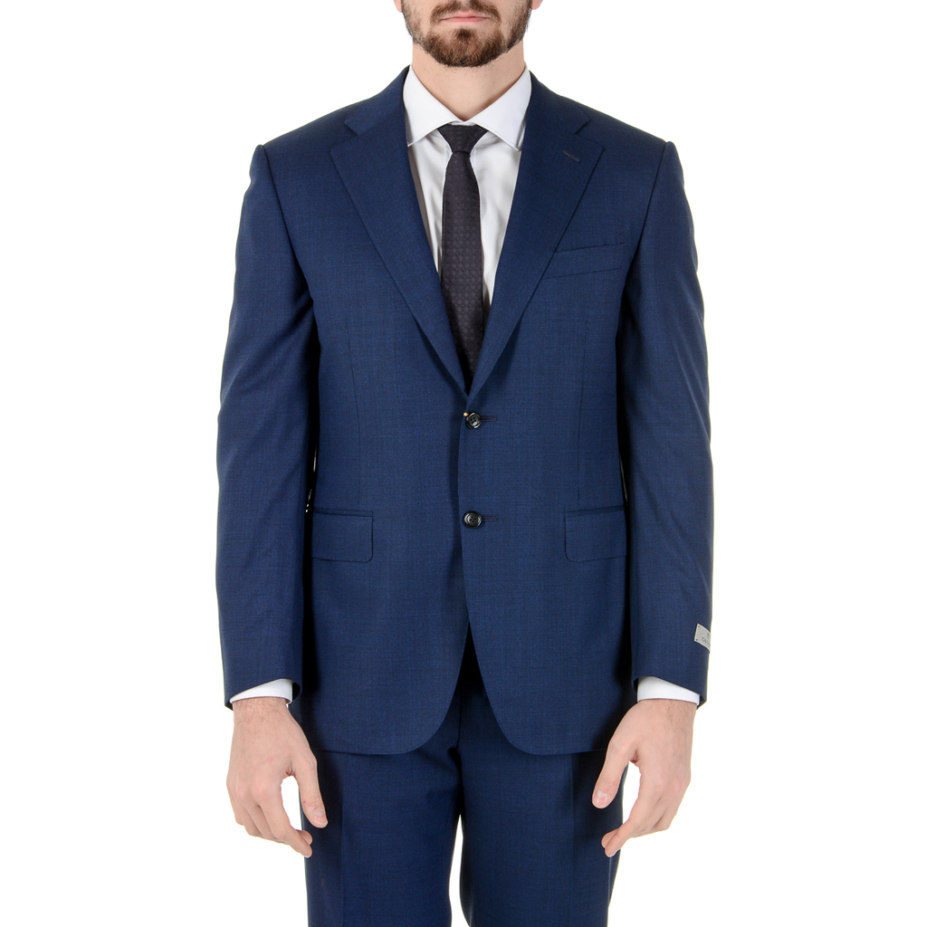 Abito da uomo Canali maniche lunghe blu Super 150's