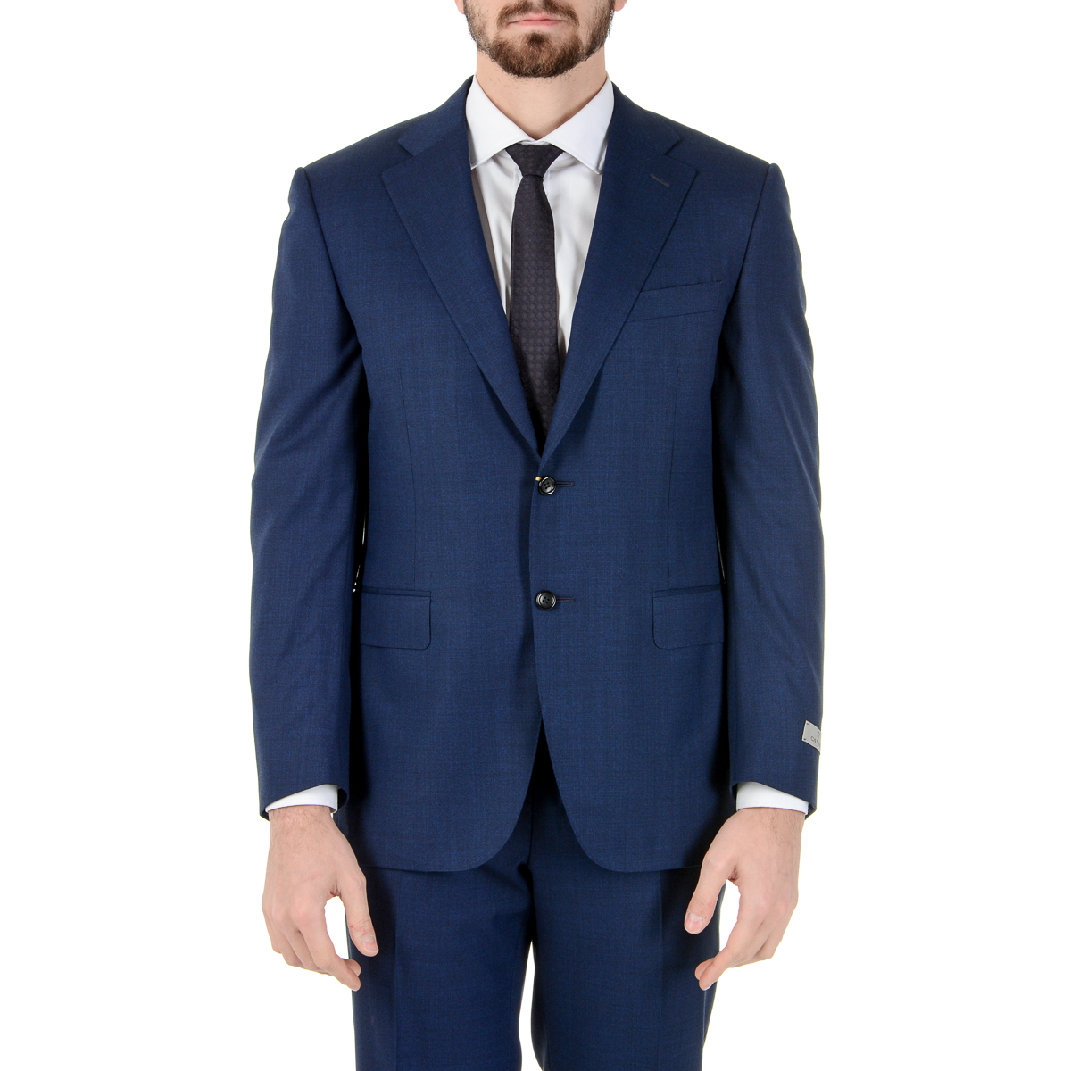 Abito da uomo Canali maniche lunghe blu Super 150's