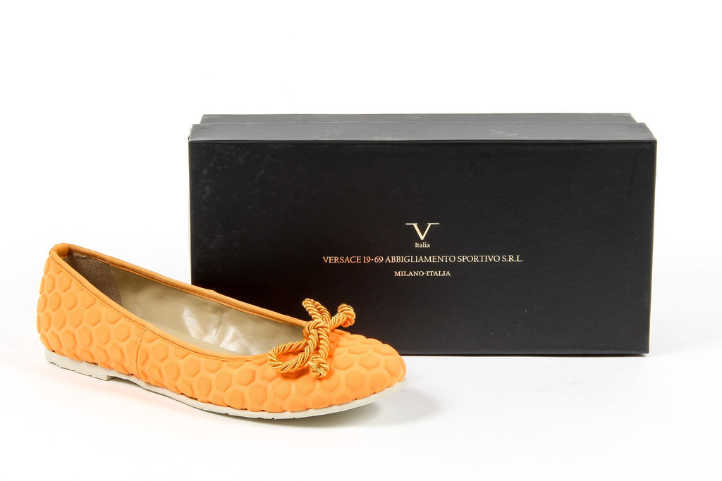 V 1969 Italia Ballerina da donna E08 TESSUTO ARANCIONE