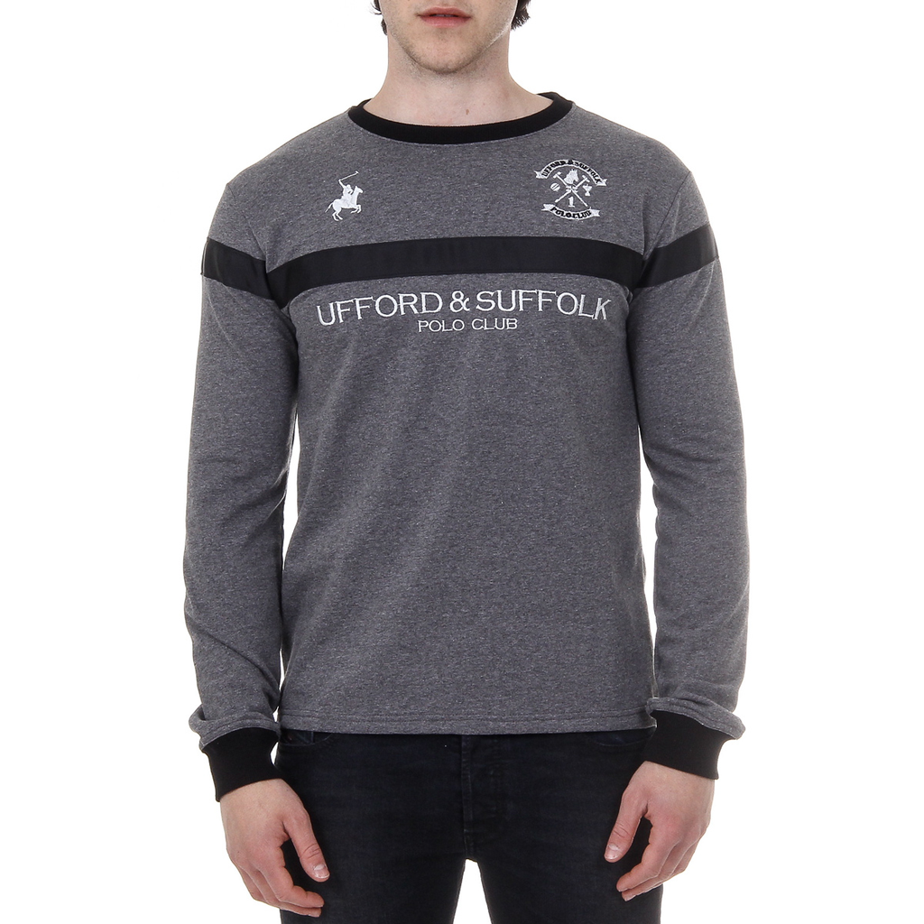 Maglione da uomo a maniche lunghe con scollo tondo Ufford & Suffolk Polo Club