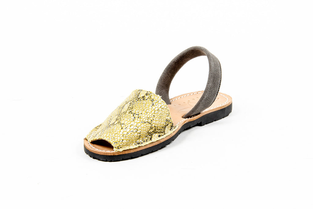 Del Rio London Sandalo basso da donna in cotone effetto serpente 14SS10902