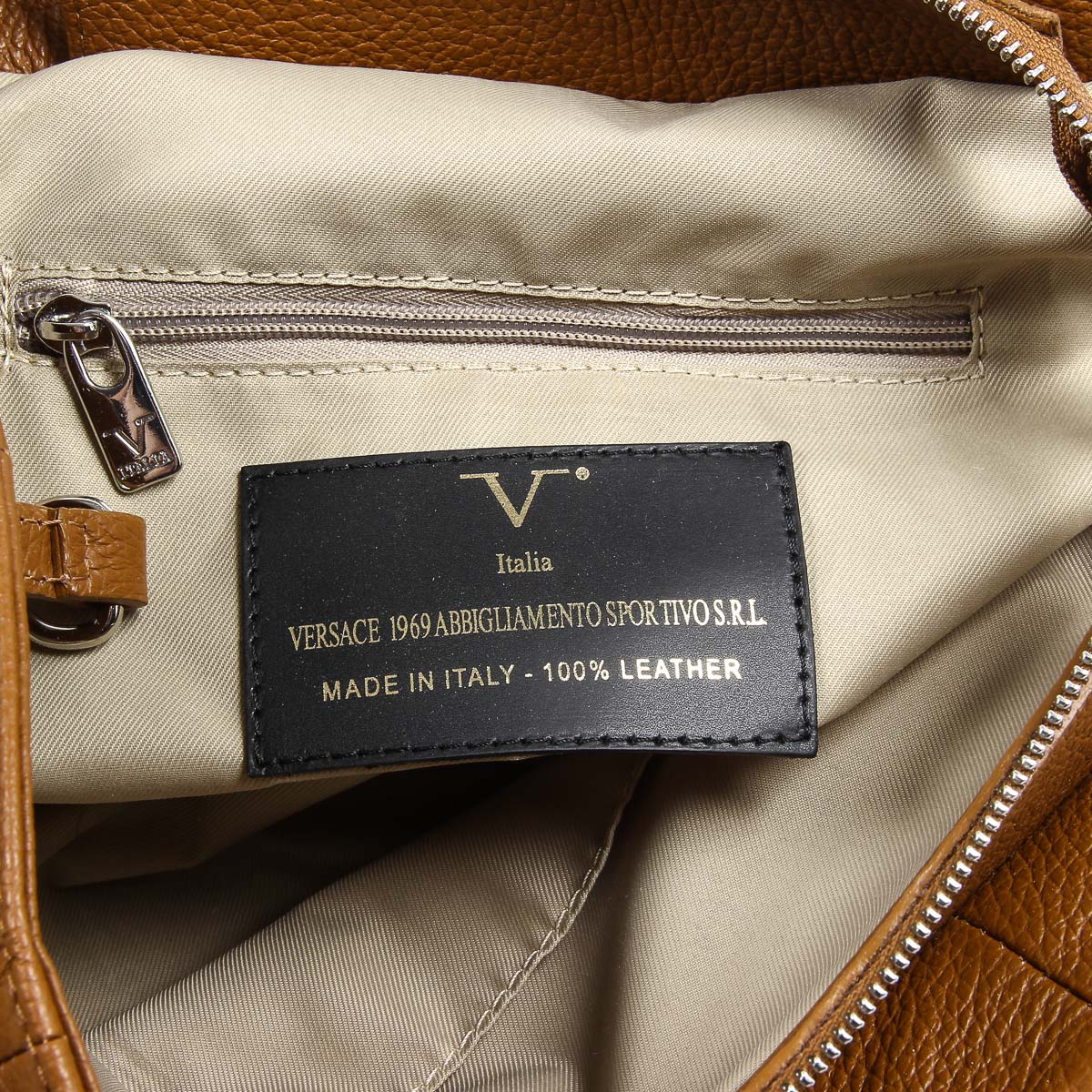Borsa da donna V 1969 Italia V012-S DOLLARO CUOIO