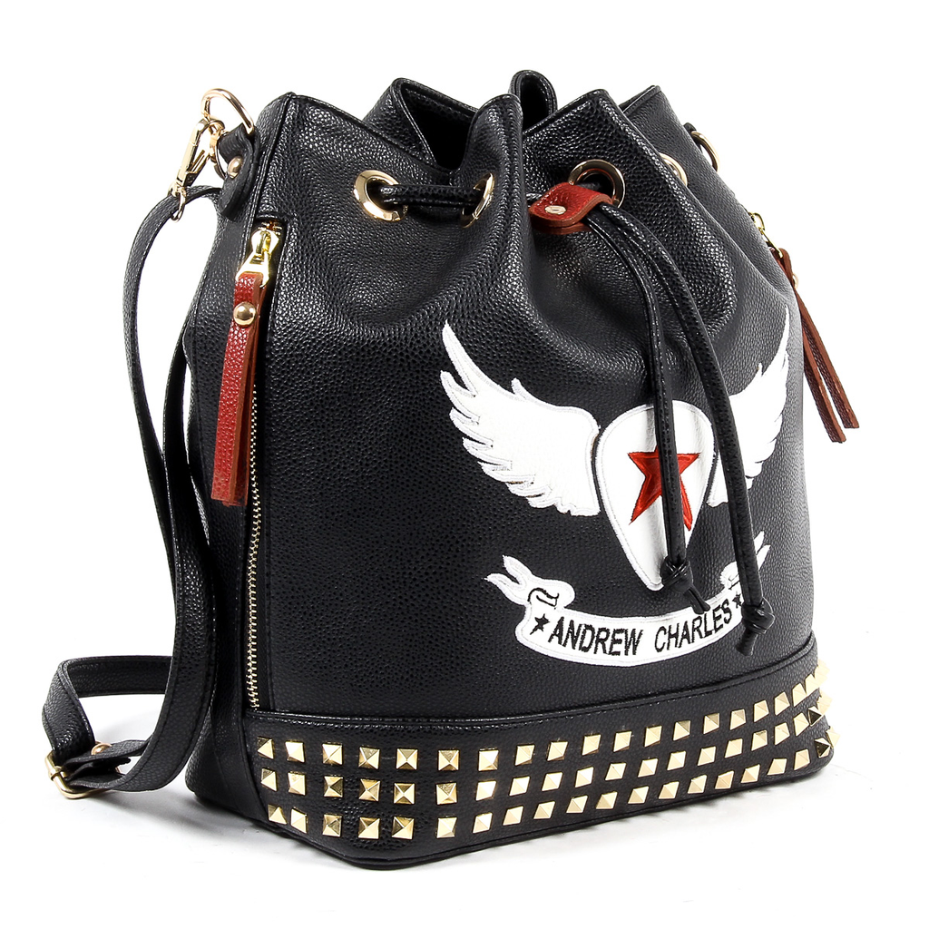 Borsa a mano da donna Andrew Charles nera REBECCA