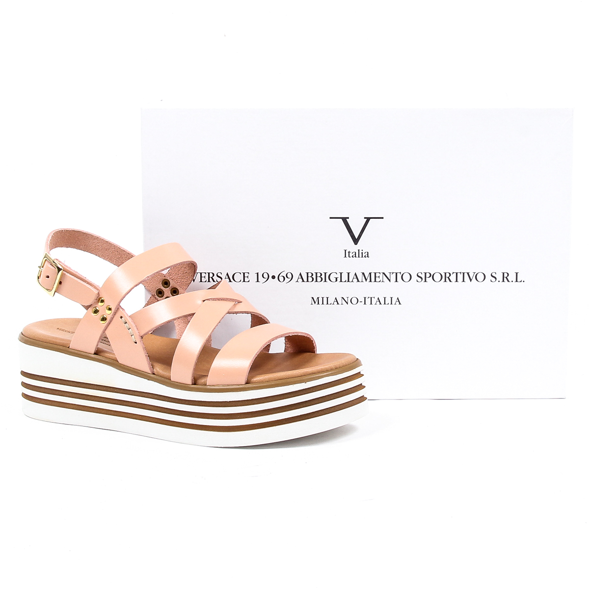 Sandalo flatform da donna V 1969 Italia