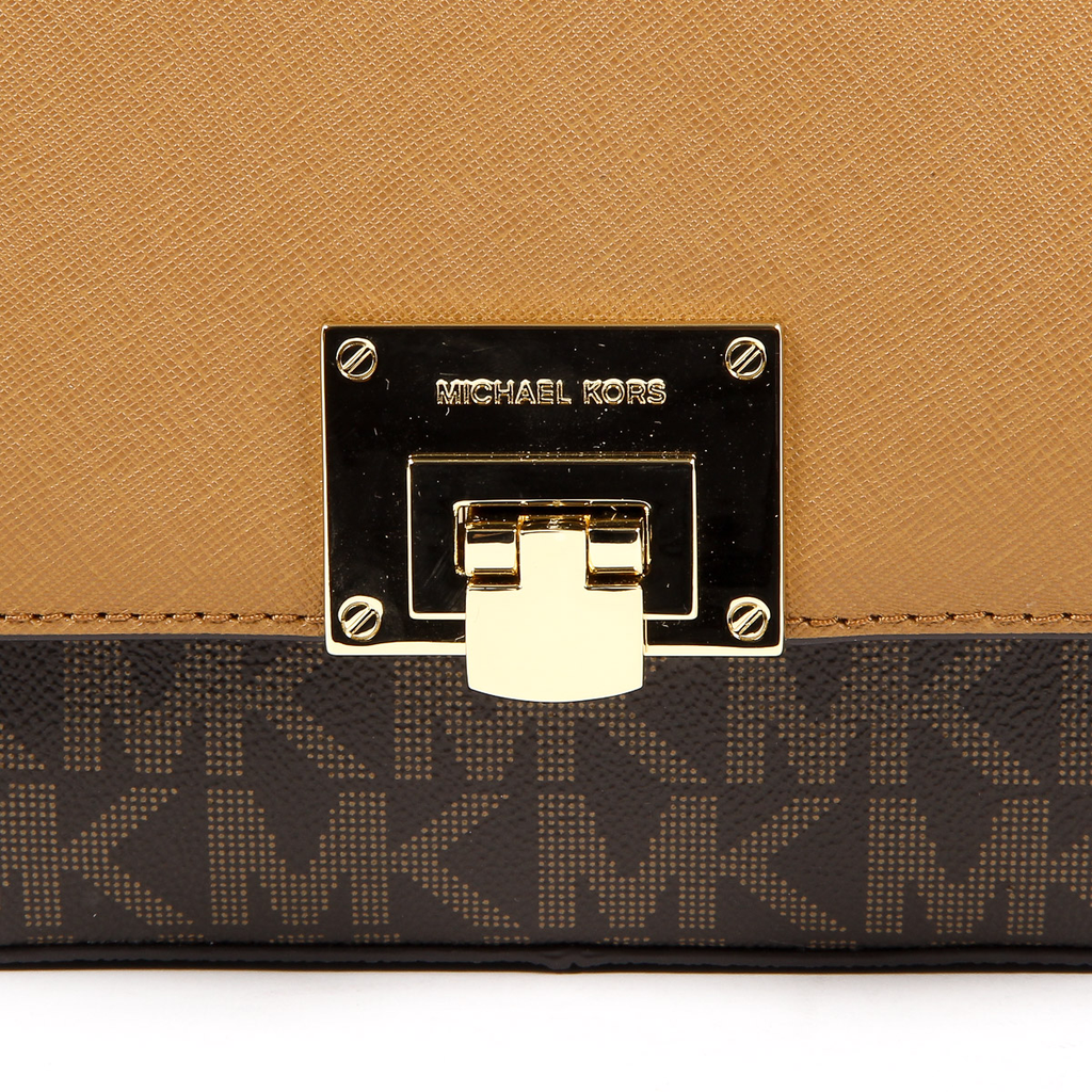 Borsa a mano da donna Michael Kors TINA 35T7GT4F2B BRN ACORN