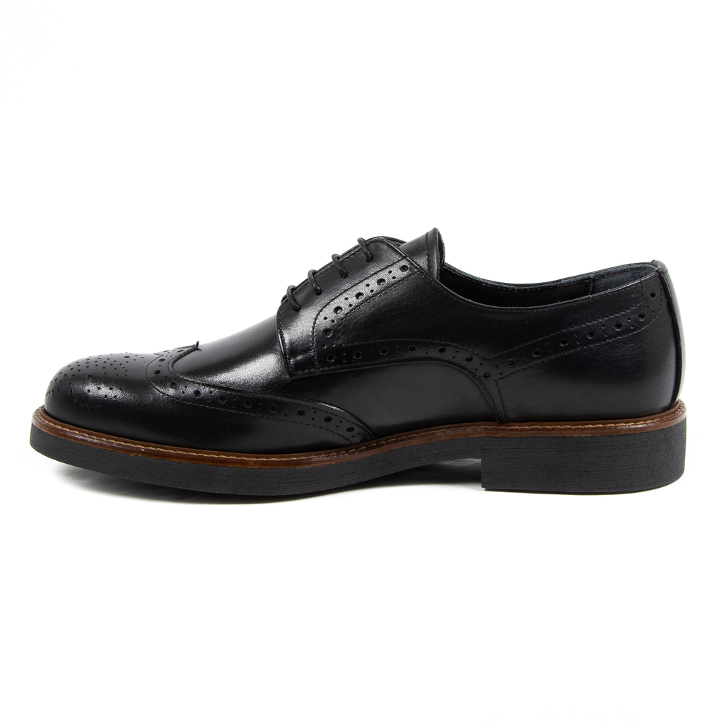 V 1969 Italia Scarpa Brogue da Uomo Nera VINCENT