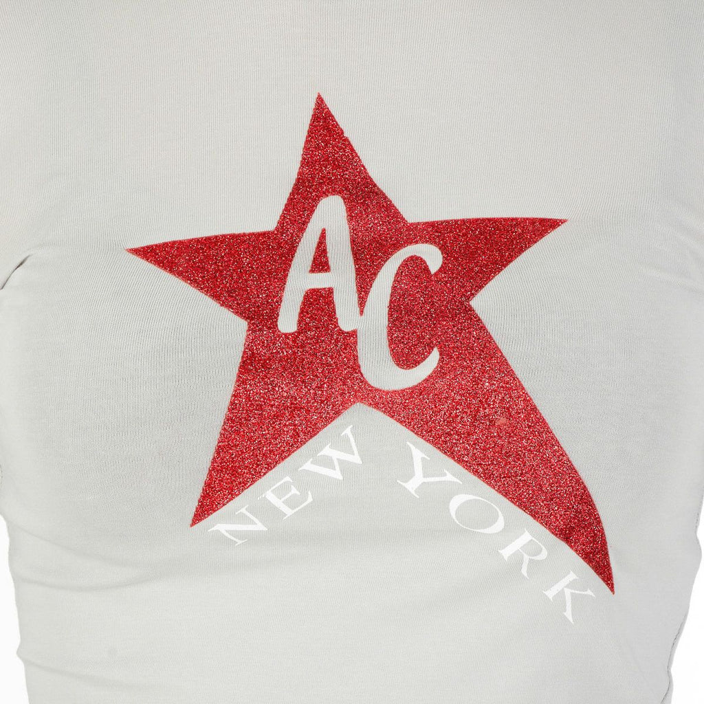 Andrew Charles By Andy Hilfiger T-shirt da donna LS TS602 031002 PHENIX GRIGIO CHIARO S8
