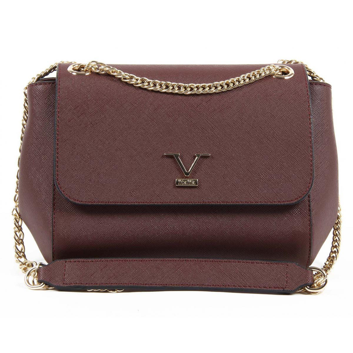 V 1969 Italia Borsa da donna VE014 CLARET RED
