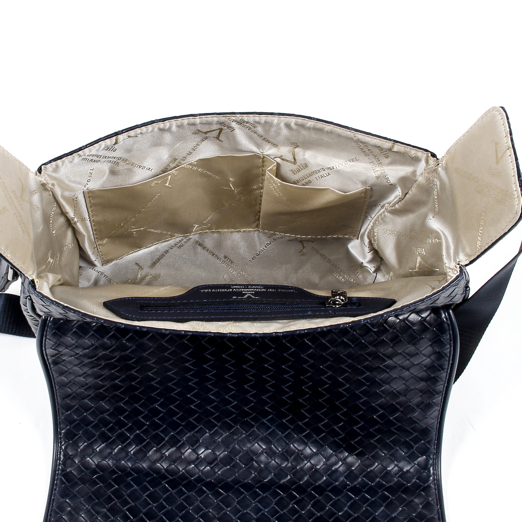 V 1969 Italia Borsa da uomo blu LEROY