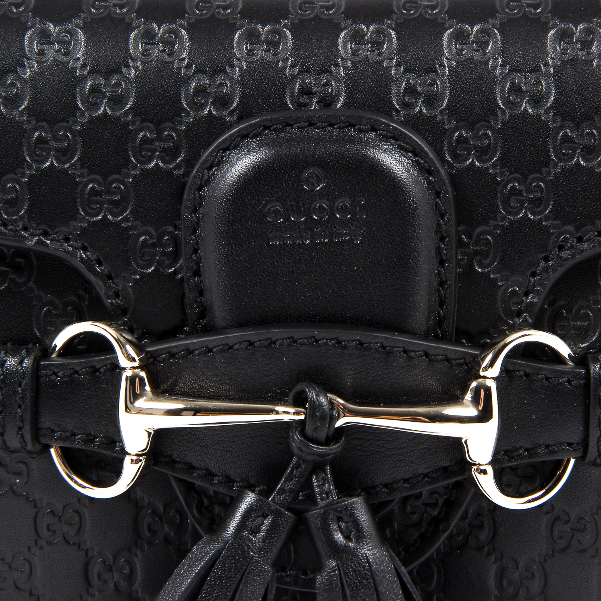 Borsa a mano da donna Gucci GG Guccissima nera 449636 1000