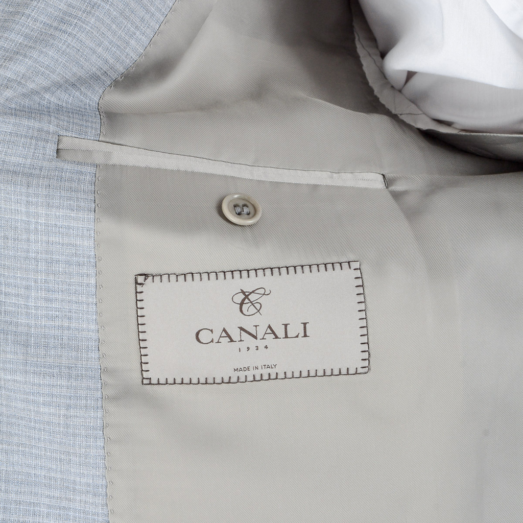 Abito da uomo Canali maniche lunghe grigio chiaro