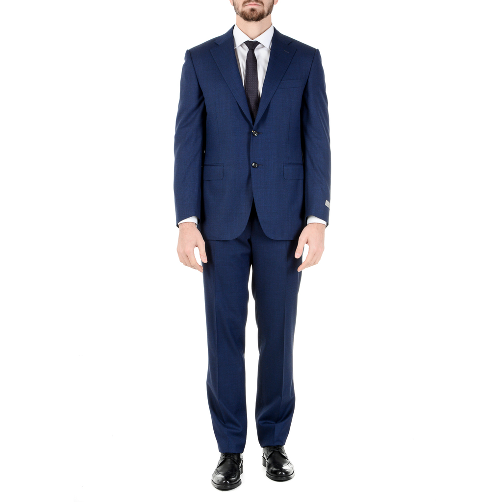 Abito da uomo Canali maniche lunghe blu Super 150's