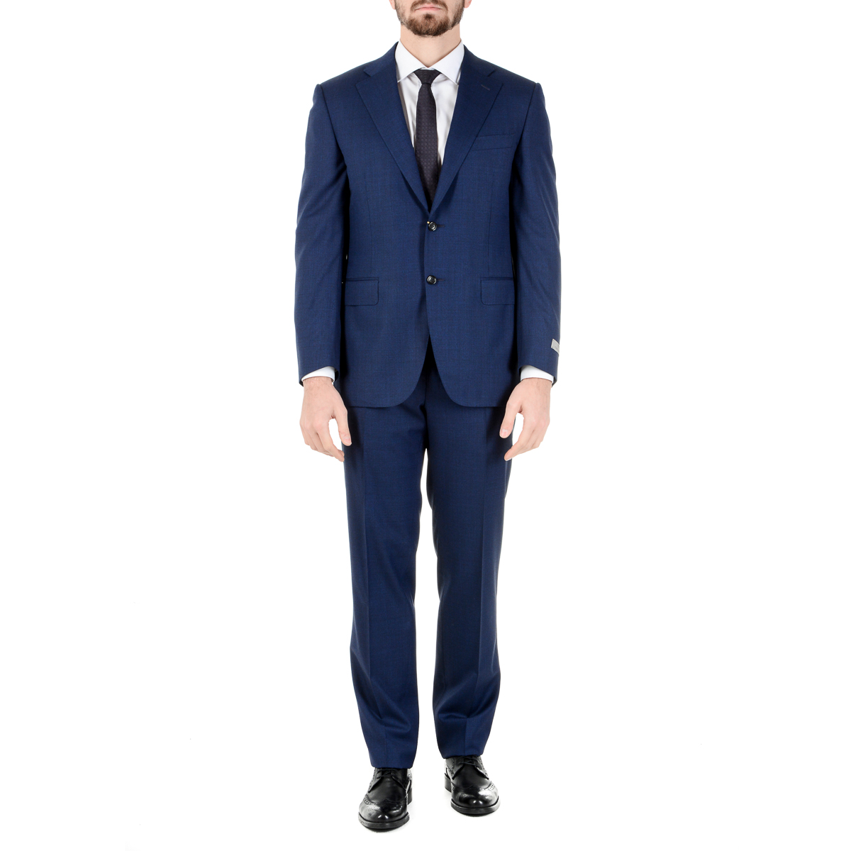 Abito da uomo Canali maniche lunghe blu Super 150's