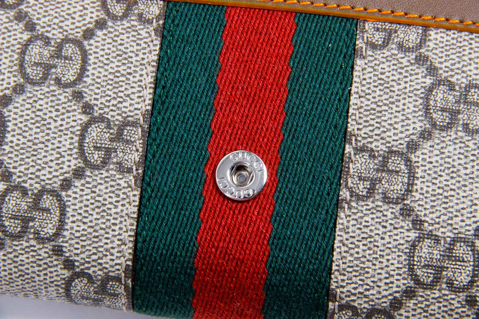 Borsa a due pieghe Gucci Bright Supreme da donna