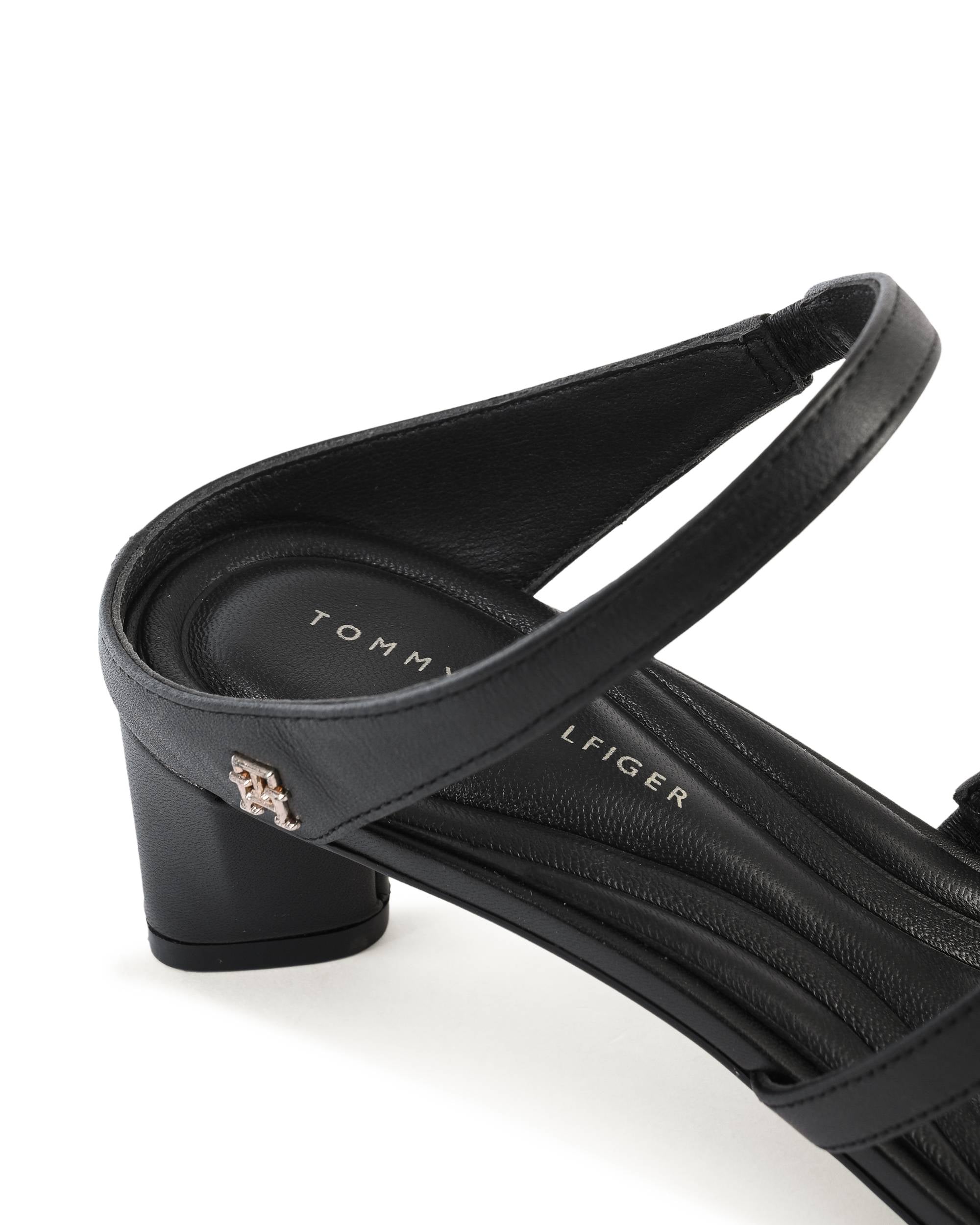 Sandalo da donna Tommy Hilfiger nero FW0FW07731BDS