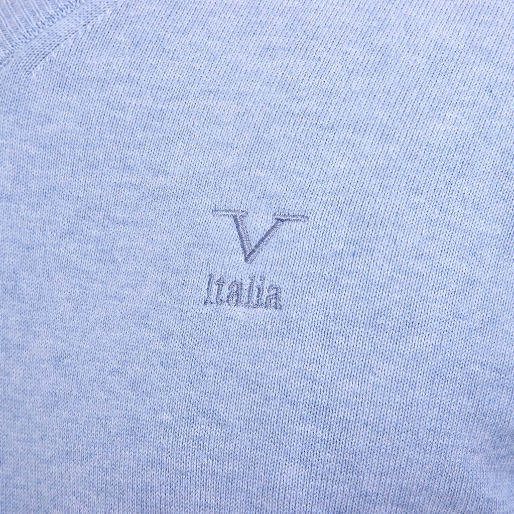 V 1969 Italia Maglione da uomo a maniche lunghe con scollo a V