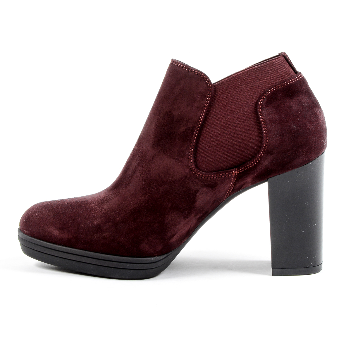V 1969 Italia Stivaletto con tacco da donna Bordeaux GRACY