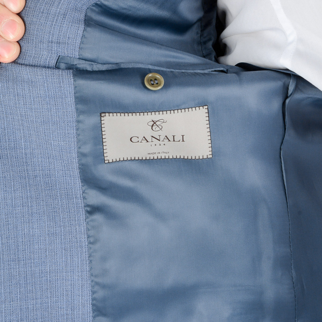 Abito da uomo Canali maniche lunghe azzurro