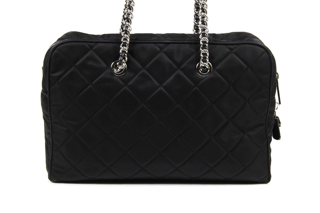 Borsa Prada trapuntata BL0774 Nero Tessuto Impuntu